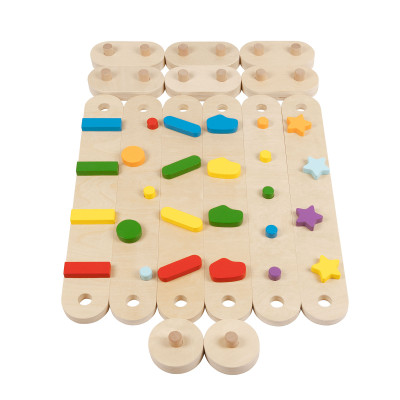 Travi di equilibrio Rainbow 6 pezzi