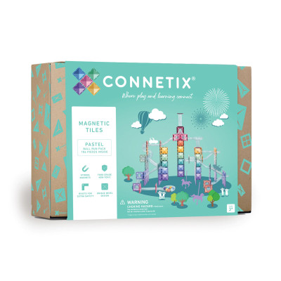 Costruzione magnetica CONNETIX® Pastel Ball Run Pack 106 pezzi