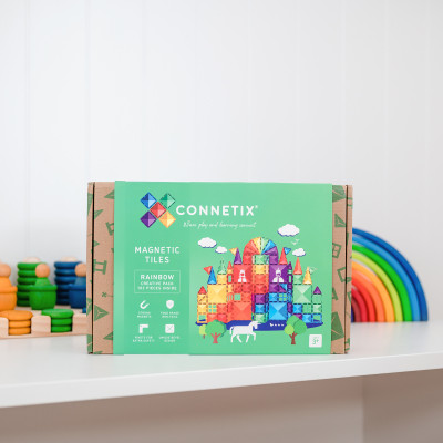 Costruzione magnetica CONNETIX® Rainbow Creative Pack 102 pezzi