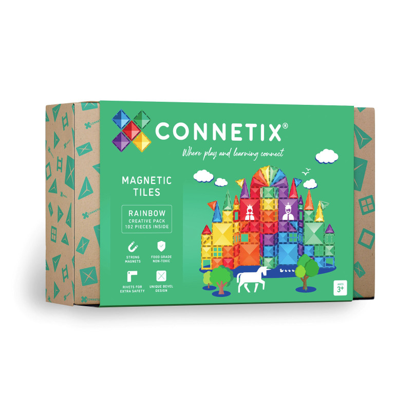Costruzione magnetica CONNETIX® Rainbow Creative Pack 102 pezzi Costruzione magnetica CONNETIX® Rainbow Creative Pack 102 pezzi