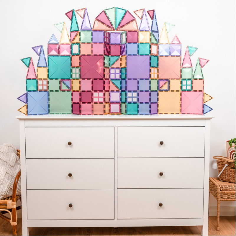 Costruzione magnetica CONNETIX® Pastel Creative pack 120 pezzi Costruzione magnetica CONNETIX® Pastel Creative pack 120 pezzi