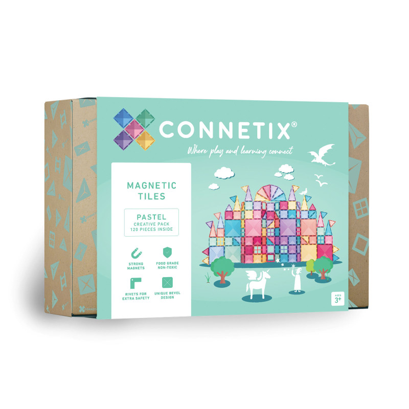 Costruzione magnetica CONNETIX® Pastel Creative pack 120 pezzi Costruzione magnetica CONNETIX® Pastel Creative pack 120 pezzi