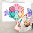 Costruzione magnetica CONNETIX® Pastel Mega Pack 202 pezzi Costruzione magnetica CONNETIX® Pastel Mega Pack 202 pezzi