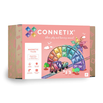 Costruzione magnetica CONNETIX® Pastel Mega Pack 202 pezzi