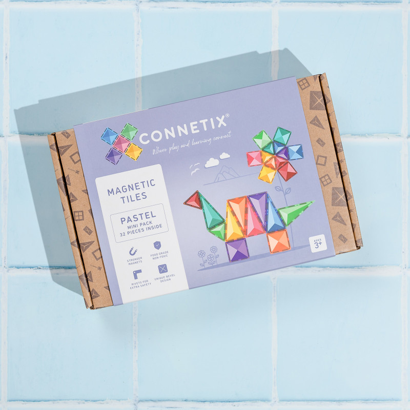 Costruzione magnetica CONNETIX® Pastel Mini Pack 32 pezzi Costruzione magnetica CONNETIX® Pastel Mini Pack 32 pezzi