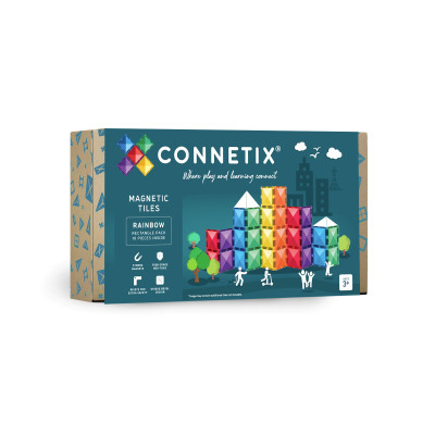Costruzione magnetica CONNETIX® Rainbow Rectangle Pack 18 pezzi