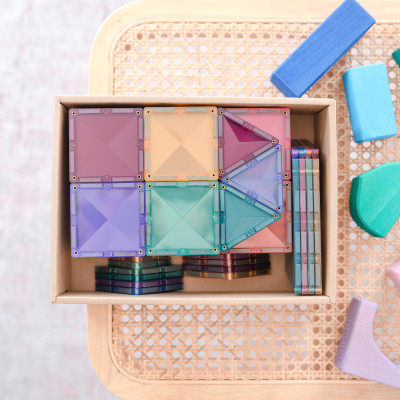 Costruzione magnetica CONNETIX® Pastel Starter Pack 64 pezzi