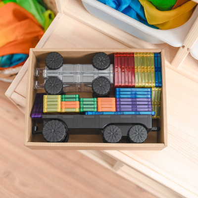 Costruzione magnetica CONNETIX® Rainbow Transport Pack 50 pezzi