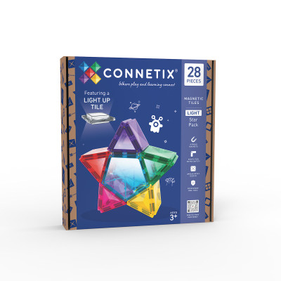 Costruzione magnetica CONNETIX® Light Star Pack 28 pezzi