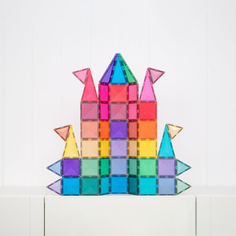 Costruzione magnetica CONNETIX® Glitter Castle Pack 48 pezzi Costruzione magnetica CONNETIX® Glitter Castle Pack 48 pezzi