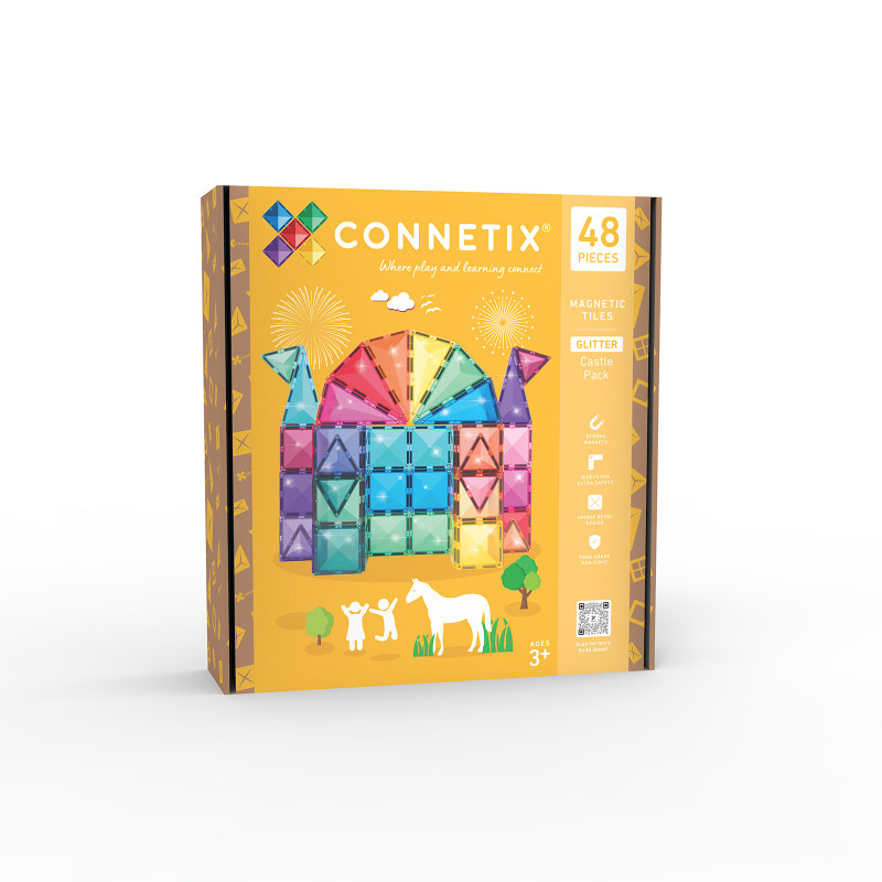 Costruzione magnetica CONNETIX® Glitter Castle Pack 48 pezzi Costruzione magnetica CONNETIX® Glitter Castle Pack 48 pezzi