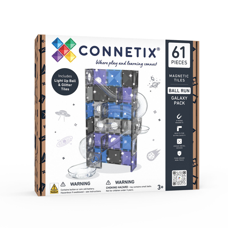 Costruzione magnetica CONNETIX® Ball Run Galaxy Pack 61 pezzi