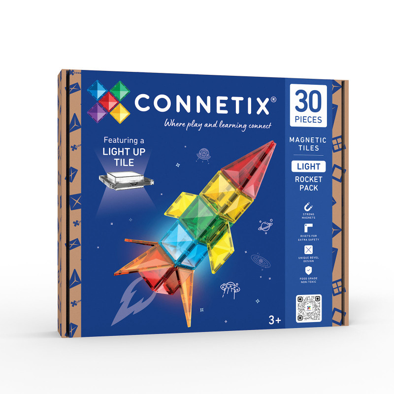 Costruzione magnetica CONNETIX® Light Rocket Pack 30 pezzi