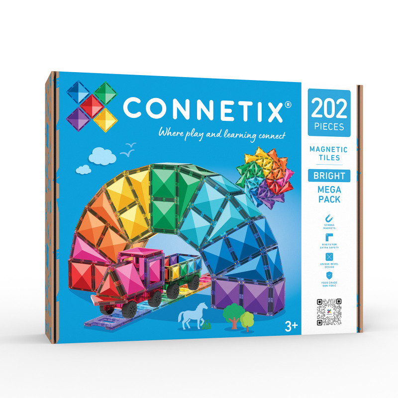 Costruzione magnetica CONNETIX® Bright Mega Pack 202 pezzi