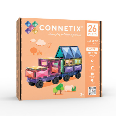 Costruzione magnetica CONNETIX® Pastel Motion Pack 26 pezzi