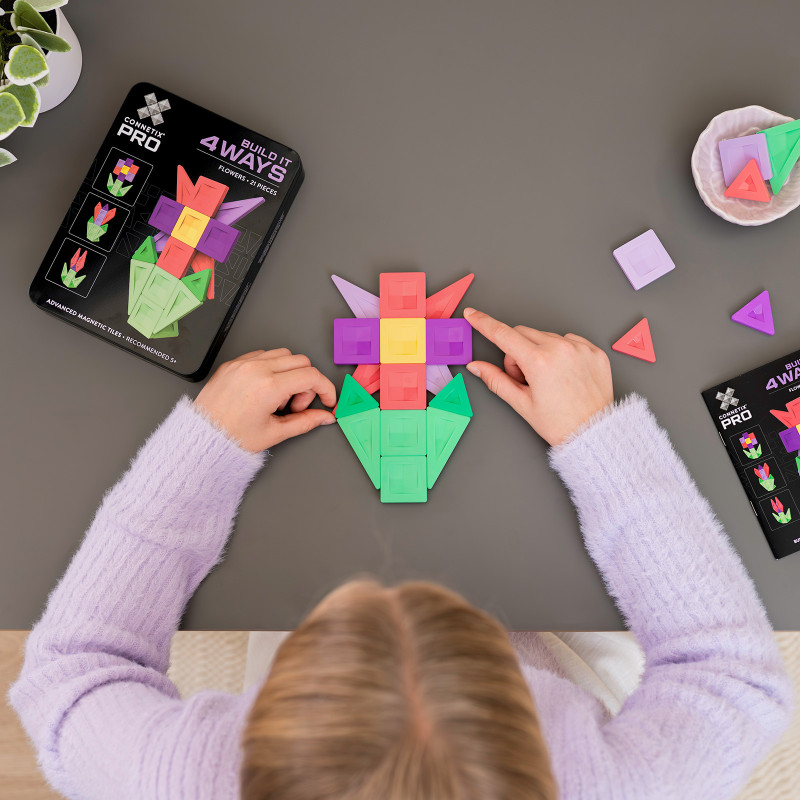 Costruzione magnetica CONNETIX® PRO Flowers Pack 21 pezzi