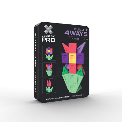 Costruzione magnetica CONNETIX® PRO Flowers Pack 21 pezzi