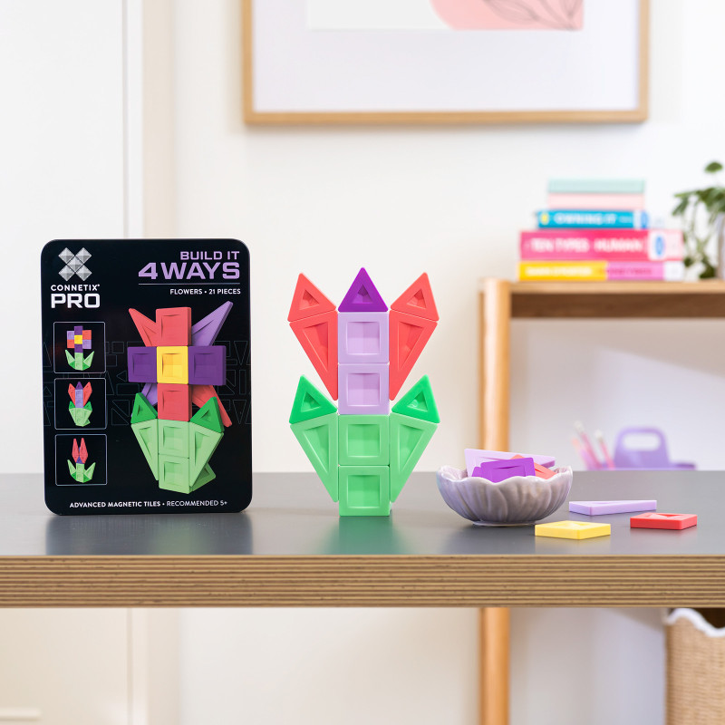 Costruzione magnetica CONNETIX® PRO Flowers Pack 21 pezzi