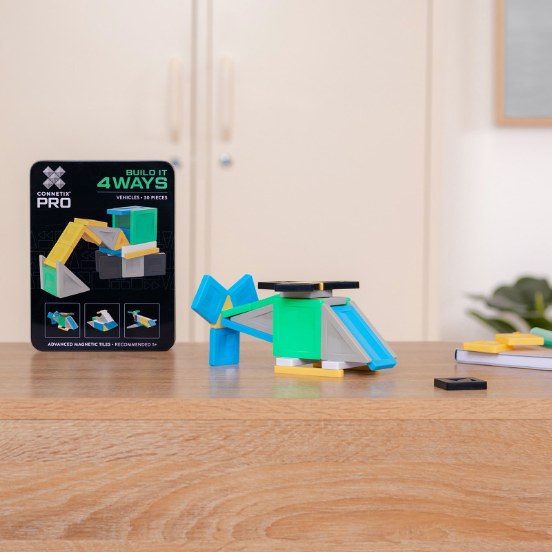 Costruzione magnetica CONNETIX® PRO Vehicles Pack 30 pezzi
