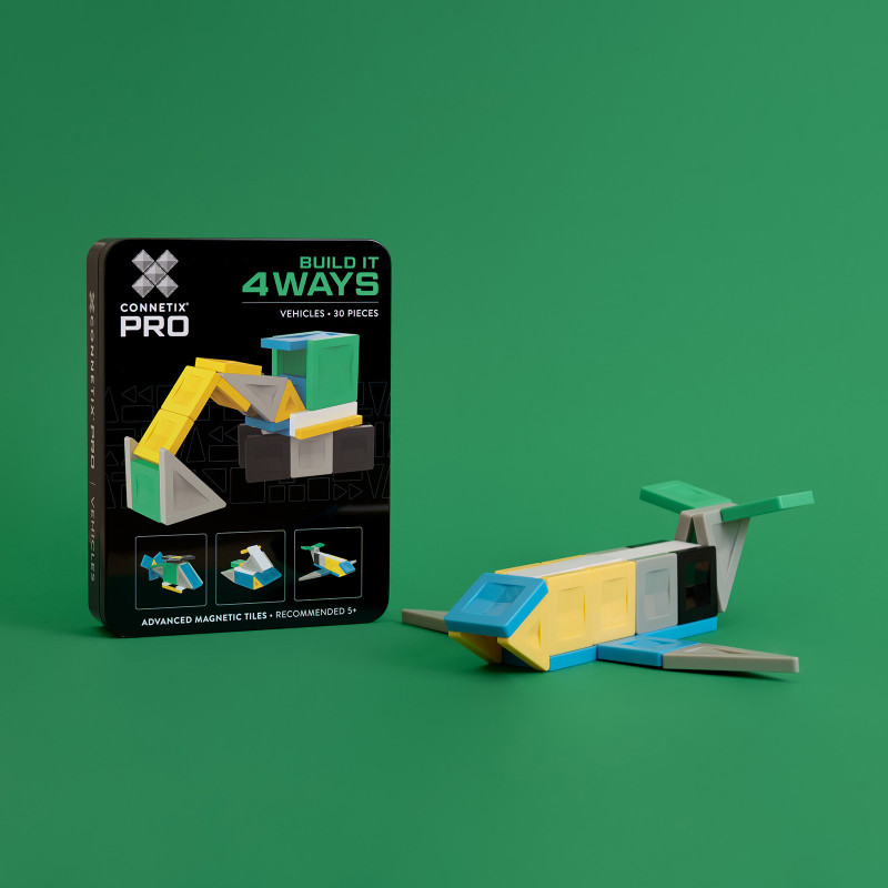 Costruzione magnetica CONNETIX® PRO Vehicles Pack 30 pezzi