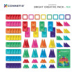 Costruzione magnetica CONNETIX® Bright Creative Pack 104 pezzi