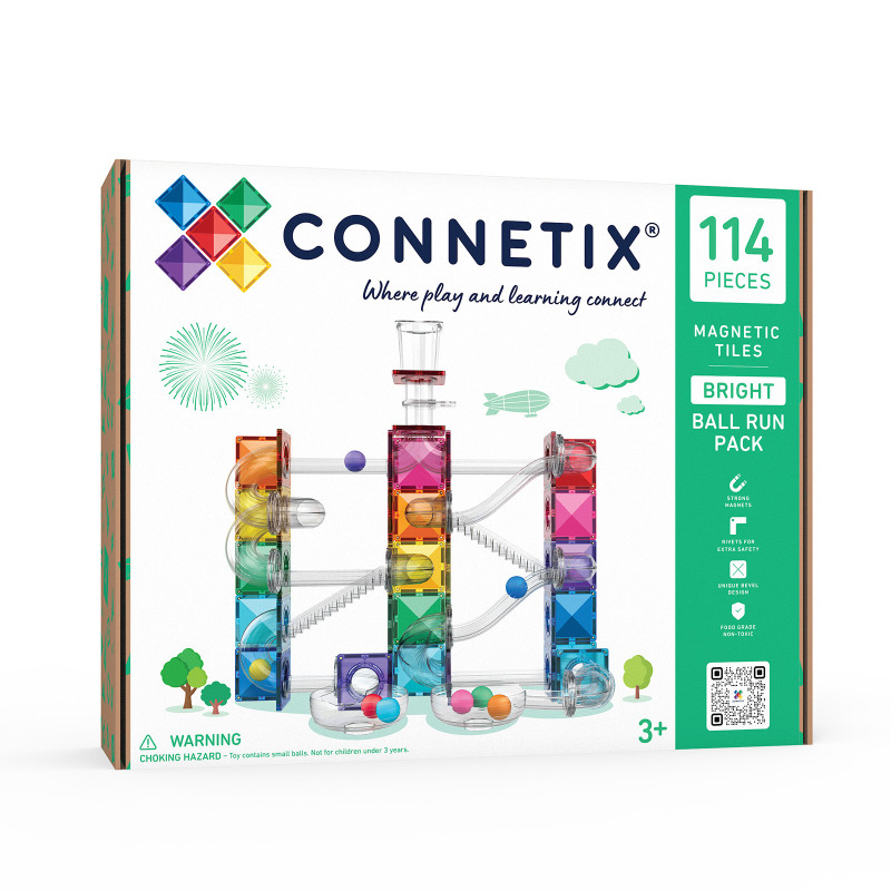 Costruzione magnetica CONNETIX® Ball Run Bright Pack 114 pezzi