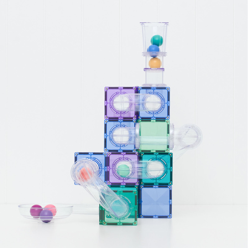 Costruzione magnetica CONNETIX® Ball Run Pastel Pack 114 pezzi