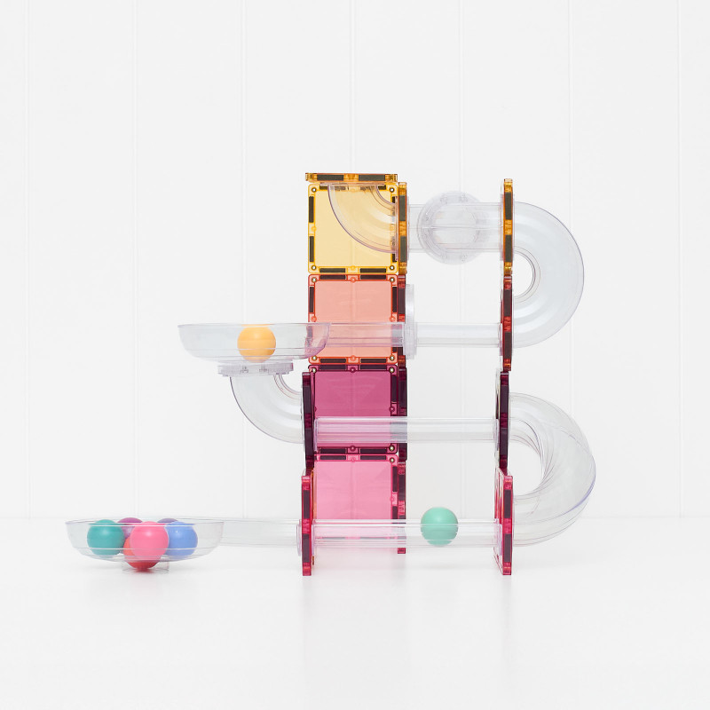 Costruzione magnetica CONNETIX® Ball Run Pastel Pack 114 pezzi