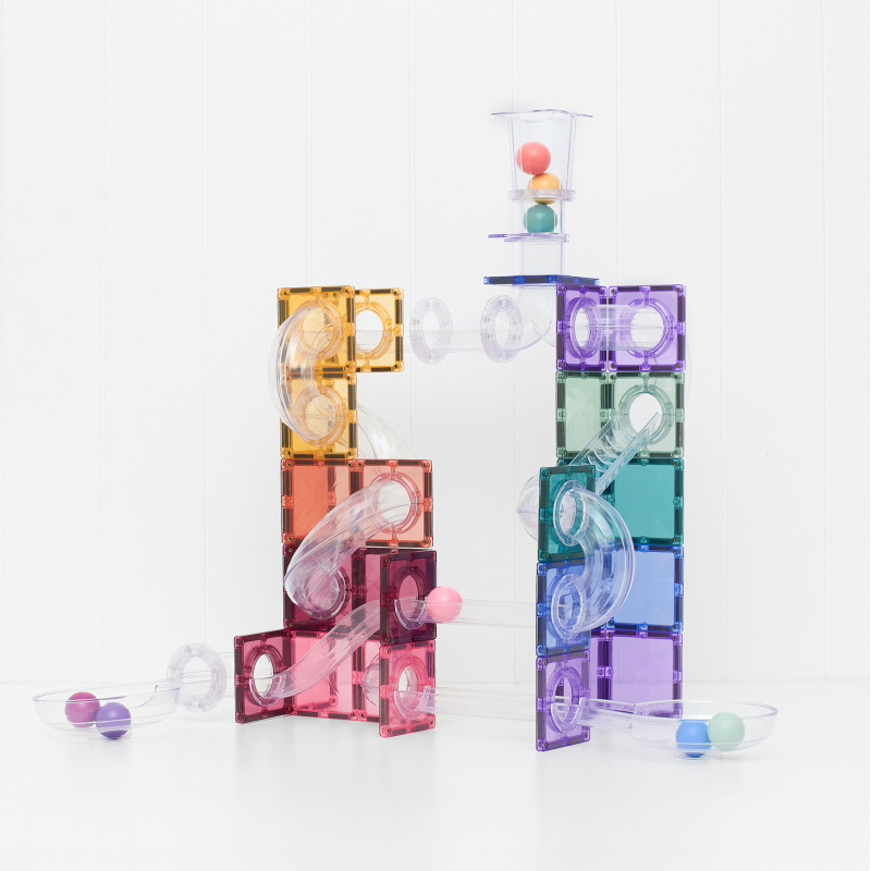 Costruzione magnetica CONNETIX® Ball Run Pastel Pack 114 pezzi