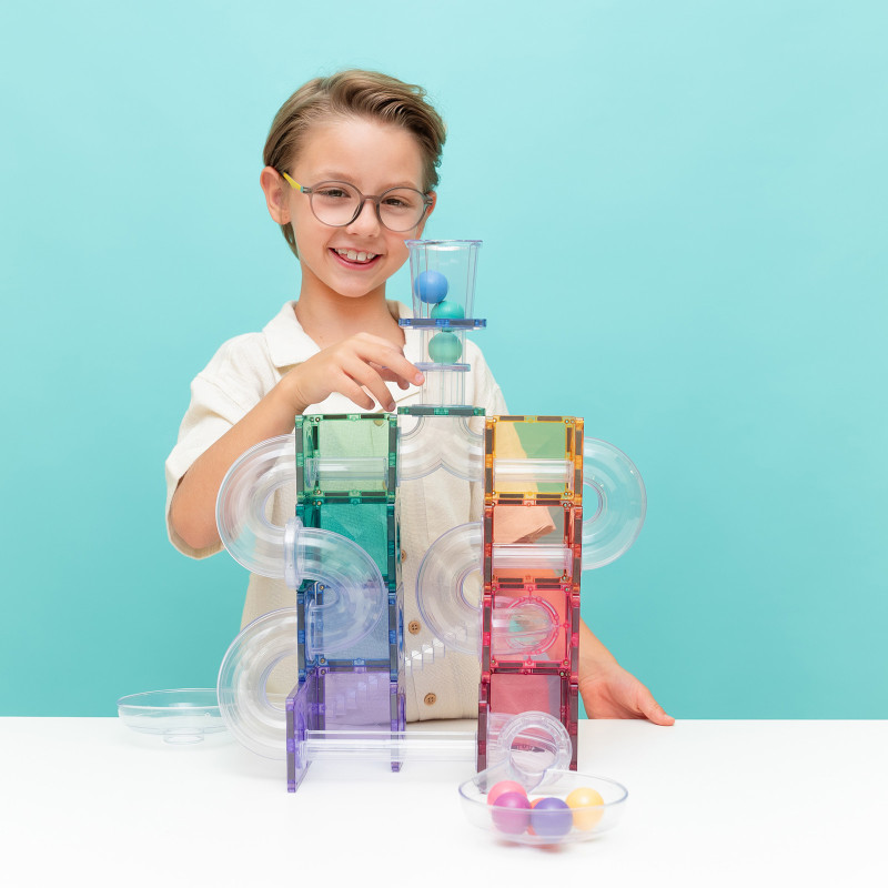 Costruzione magnetica CONNETIX® Ball Run Pastel Pack 114 pezzi