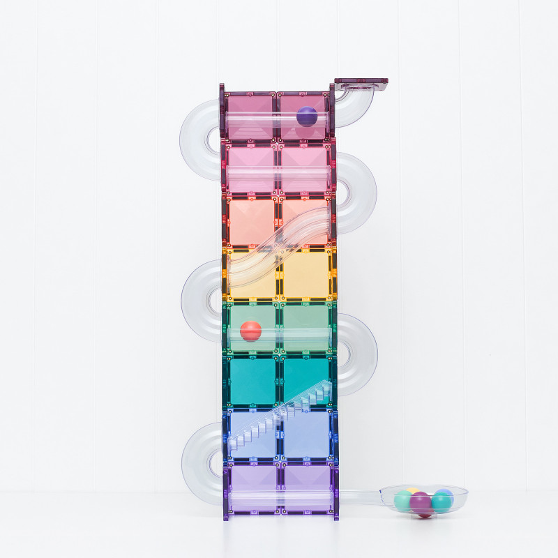 Costruzione magnetica CONNETIX® Ball Run Pastel Pack 114 pezzi