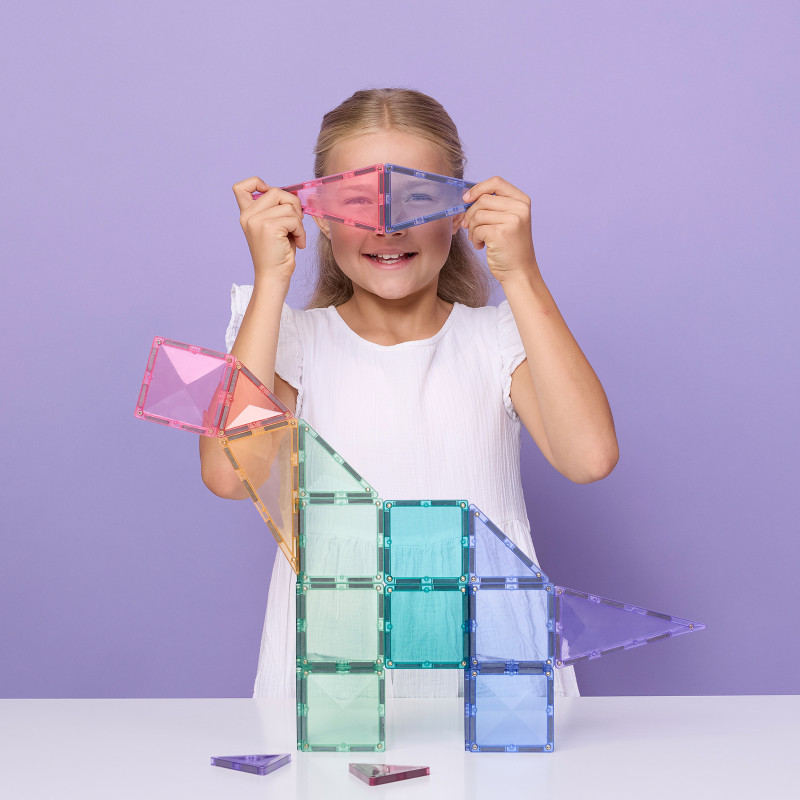 Costruzione magnetica CONNETIX® Pastel Starter Pack 56 pezzi