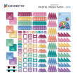 Costruzione magnetica CONNETIX® Pastel Mega Pack 202 pezzi