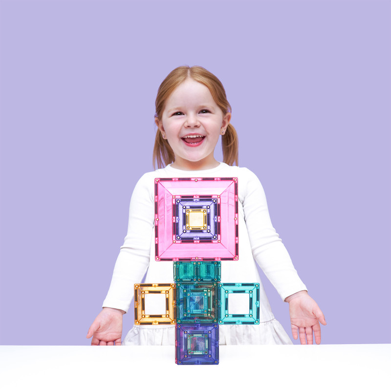 Costruzione magnetica CONNETIX® Pastel Portal Pack 48 pezzi