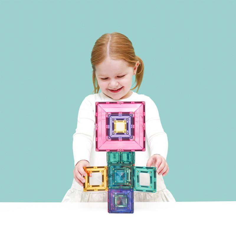 Costruzione magnetica CONNETIX® Pastel Portal Pack 48 pezzi