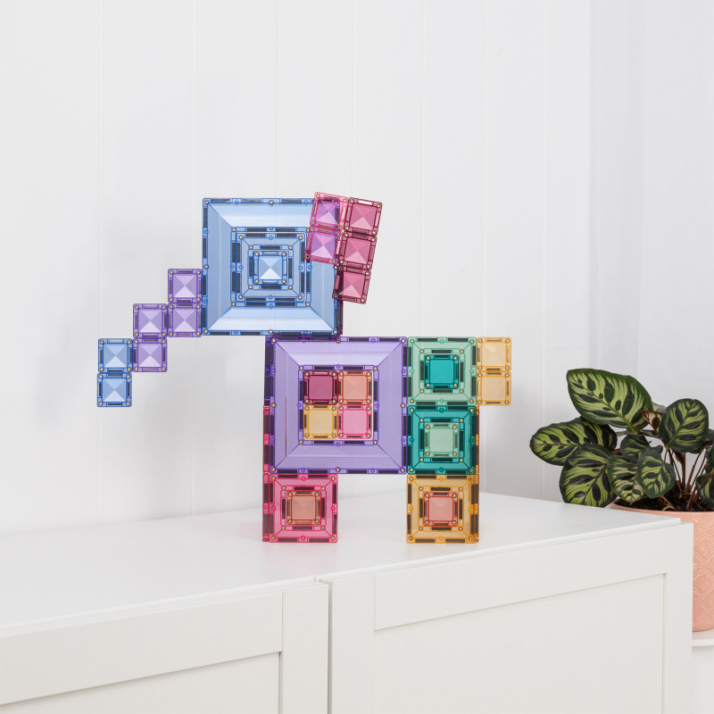Costruzione magnetica CONNETIX® Pastel Portal Pack 48 pezzi