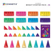 Costruzione magnetica CONNETIX® Bright Starter Pack 56 pezzi