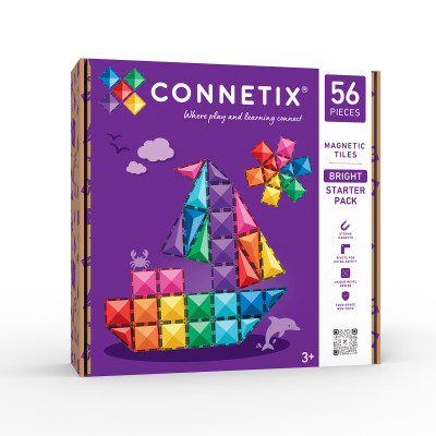 Costruzione magnetica CONNETIX® Bright Starter Pack 56 pezzi