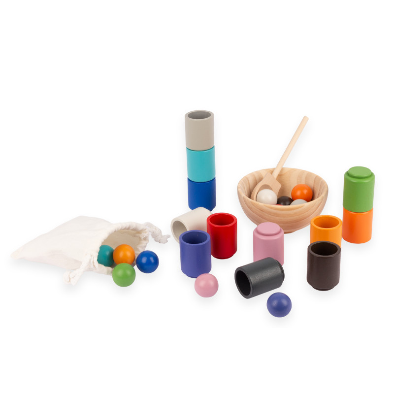 Palline e coppette Montessori - Joybex Palline e coppette Montessori - Joybex