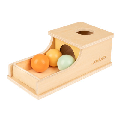 Scatola lunga Montessori con pallina