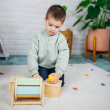 Scatola Montessori con pallina Scatola Montessori con pallina