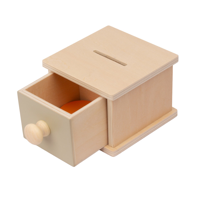Scatola Montessori con moneta Scatola Montessori con moneta