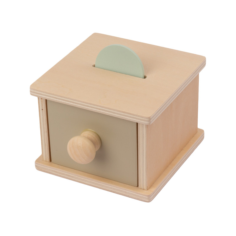 Scatola Montessori con moneta Scatola Montessori con moneta