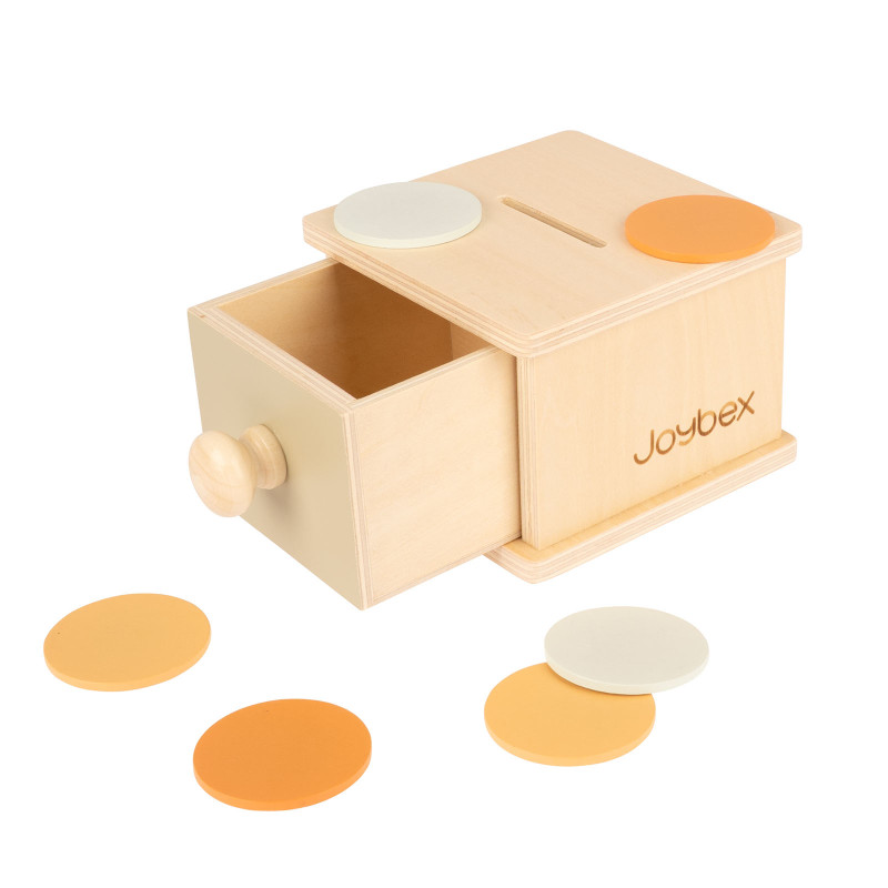 Scatola Montessori con moneta Scatola Montessori con moneta