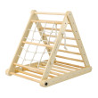 Triangolo di Pikler a tre lati con parete da arrampicata e corda Triangolo di Pikler a tre lati con parete da arrampicata e corda