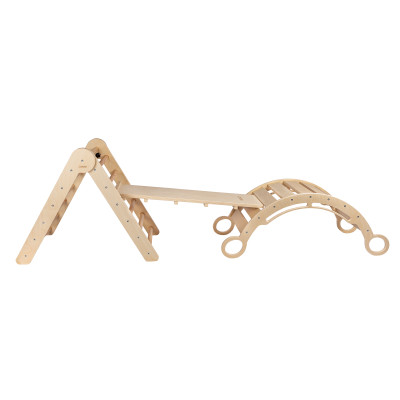 Set da arrampicata Pikler S con dondolo Montessori