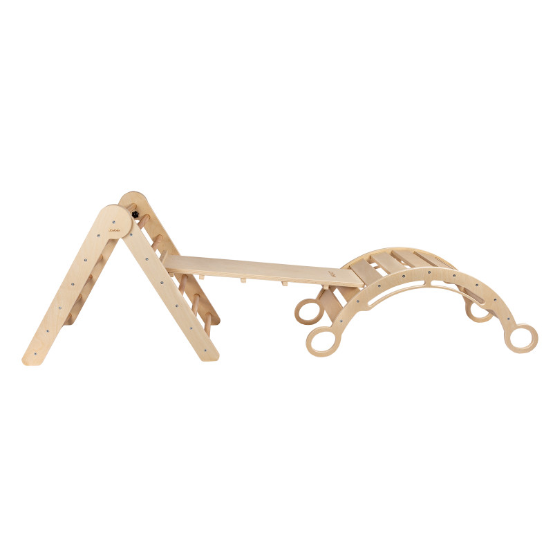 Set da arrampicata Pikler S con dondolo Montessori Set da arrampicata Pikler S con dondolo Montessori