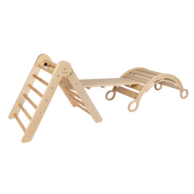 Set da arrampicata Pikler S con dondolo Montessori