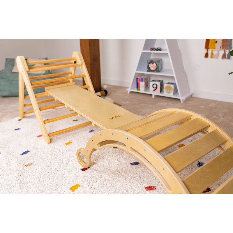 Set da arrampicata Pikler S con dondolo Montessori Set da arrampicata Pikler S con dondolo Montessori