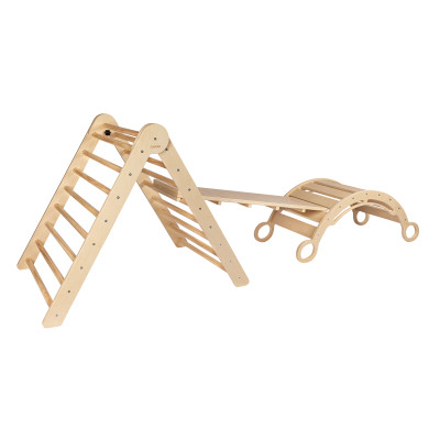 Set da arrampicata Pikler M con dondolo Montessori